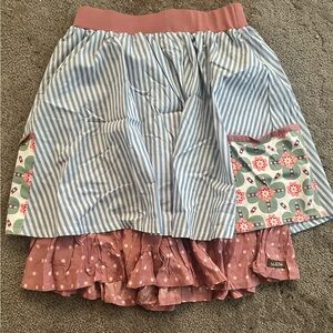 Matilda Jane Blue and White Bubble Skirt Knee-Length Resort